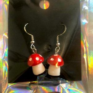 Mushroom earrings